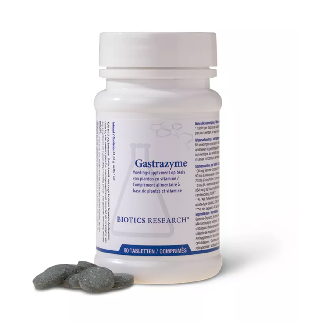 Gastrazyme Biotics Research – vitamine-U-complex met vitamine A, plantaardig supplement voor maag en slijmvliezen