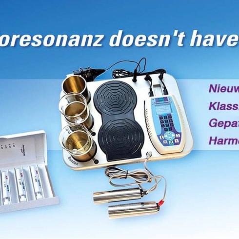 Diamond Shield DDZap banner met Professional Zapper, Fractal Enhancer en DDZap-module voor frequentietoepassing.