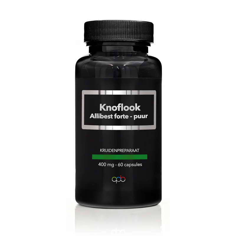 APB Holland AlliBest Forte knoflookextract 400 mg – gestandaardiseerd op 20 mg allicine per capsule, vertraagde afgifte, vegetarisch
