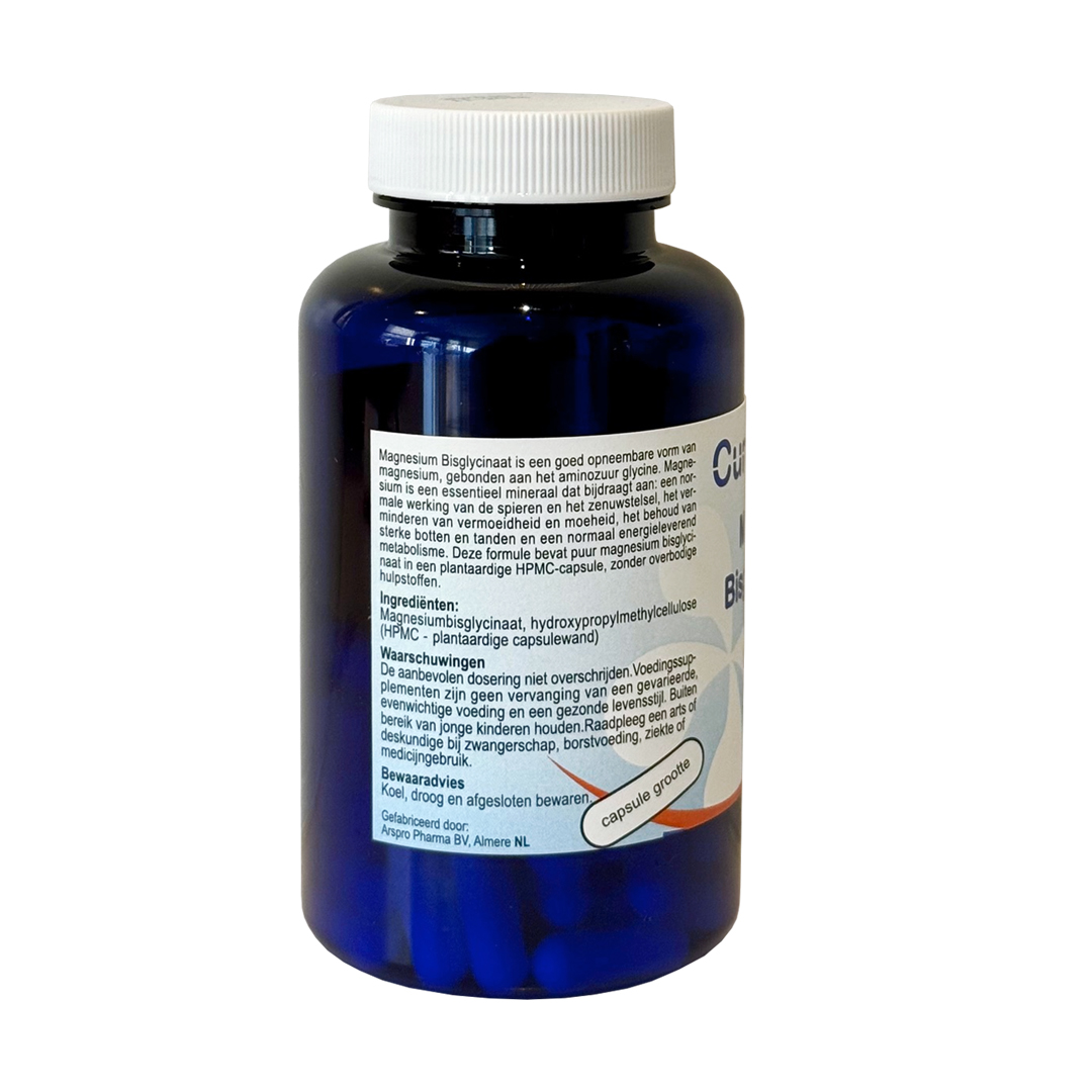 Cura Vitalis Magnesium Bisglycinaat 580 mg – 60 capsules voedingssupplement