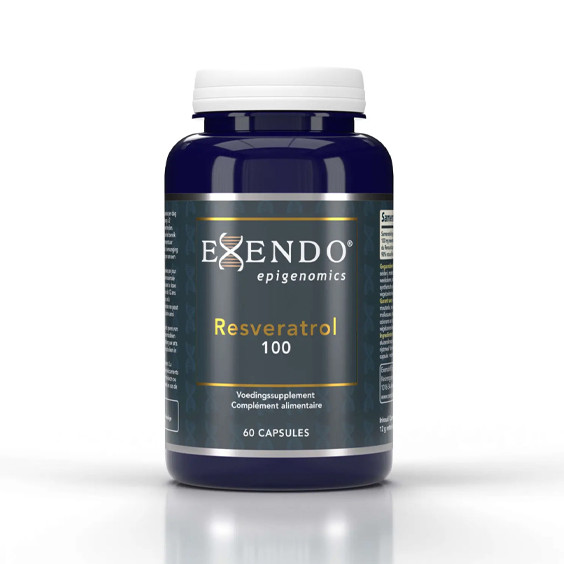 Exendo Resveratrol 100 60 capsules met 98 mg natuurlijke trans-resveratrol uit Polygonum cuspidatum vrij van magnesiumstearaat