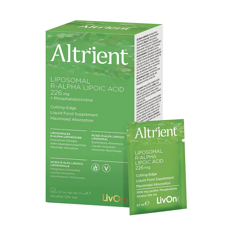 Altrient R-Alpha Liponzuur 30 sachets – liposomaal supplement met de lichaamseigen R-vorm van alfa-liponzuur
