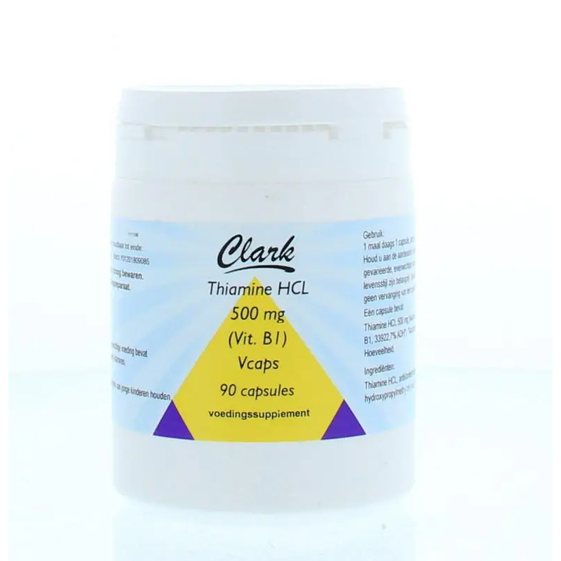 Clark Vitamine B1 500 mg thiamine HCL voedingssupplement in capsulevorm
