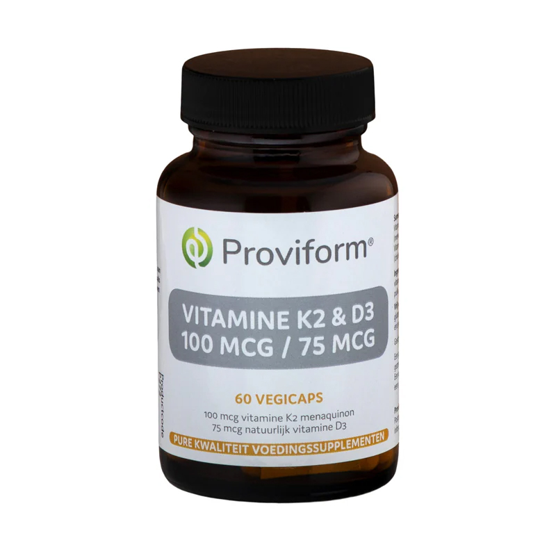 Proviform vitamine K2 D3 100 mcg 75 mcg supplement 60 capsule