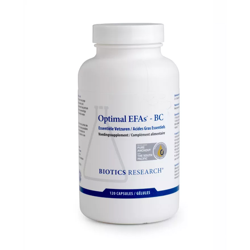 Optimal EFAs BC van Biotics Research – 120 softgels met zwarte bessenzaadolie, lijnzaadolie en visolie voor omega-3, -6 en -9