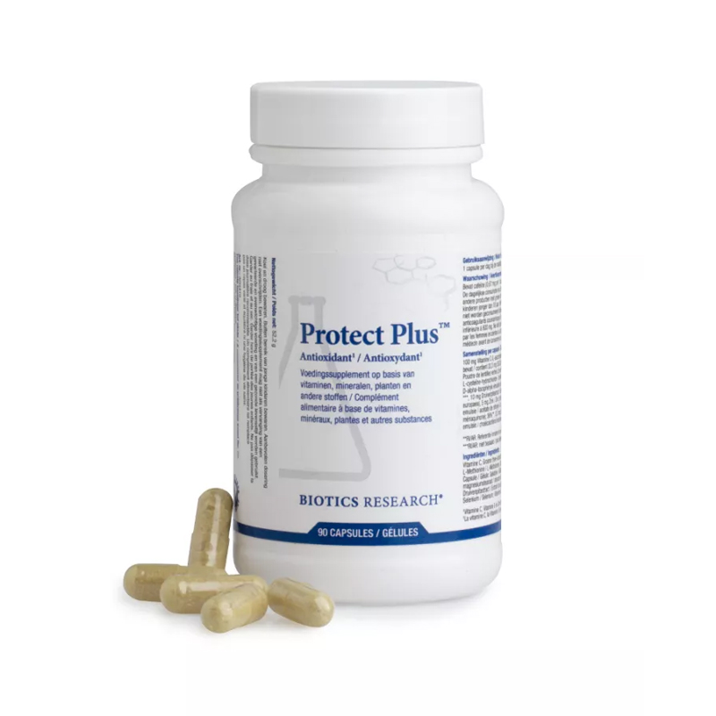 Biotics Protect Plus 90 capsules – synergistisch antioxidantencomplex met SOD, vitamine C, E, D3, zink en groene thee-extract