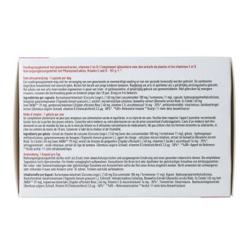 Metagenics Curcudyn Forte – Kurkuma, Boswellia & Gember. Ingrediënten.