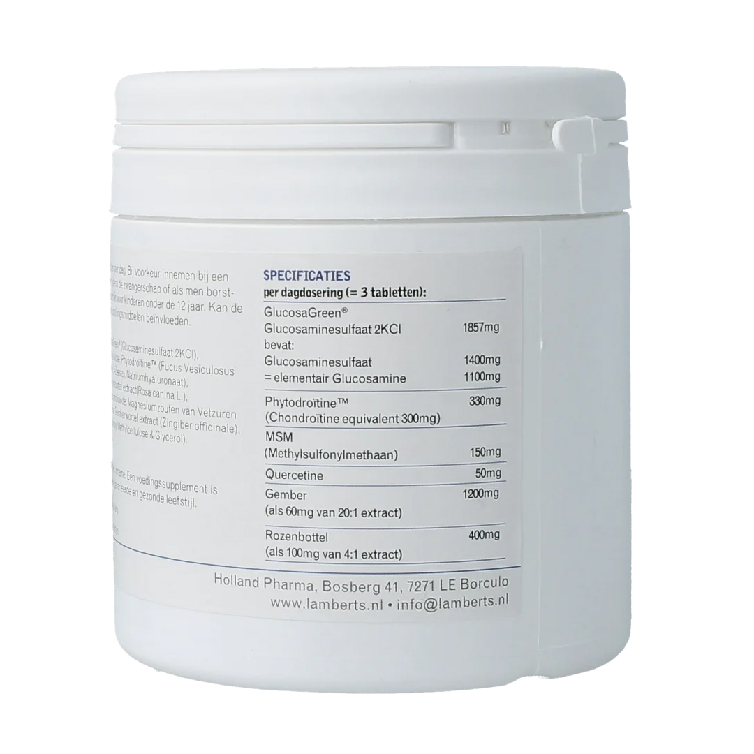 Lamberts ClinicPacks Glucosamine Compleet – tabletten met Glucosagreen, Phytodroïtine, MSM en quercetine, schaaldiervrij
