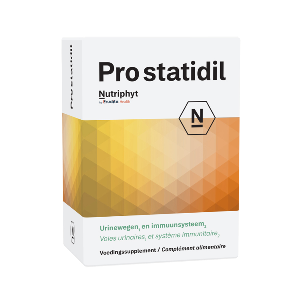 Nutriphyt Pro Statidil 60 tabletten – kurkuma wilde marjolein moerasspirea brandnetel gember groene thee quercetine OptiMSM glutathion magnesium vitamine E D3