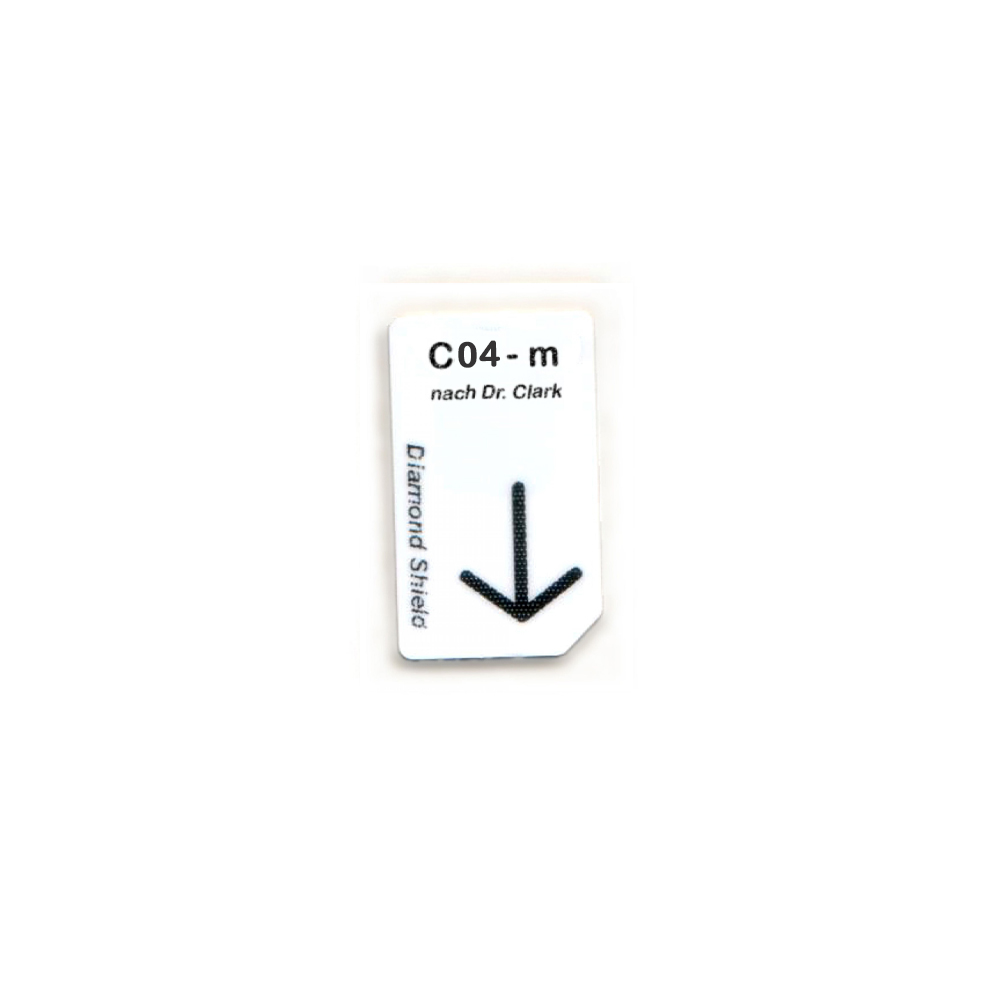 Chipkaart Dr. Clark C04 ALS voor Diamond Shield Zapper – 1:27 uur 16 Clark-frequenties fabrikantbenamingen fasciola shigella streptococcus, aarding na gebruik