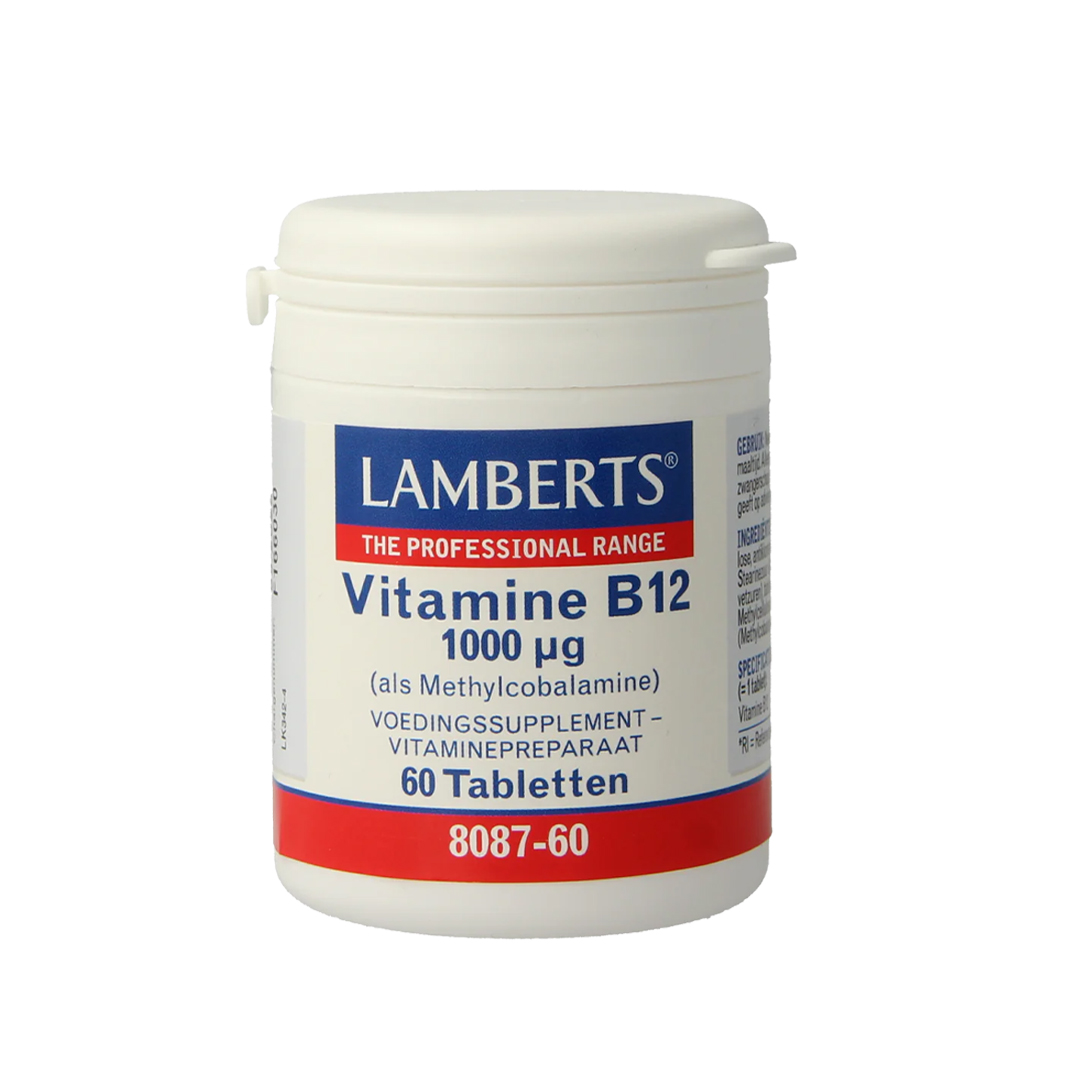 Lamberts Vitamine B12 Methylcobalamine 1000 mcg 60 tabletten – actieve B12 in methylcobalaminevorm, veganistisch