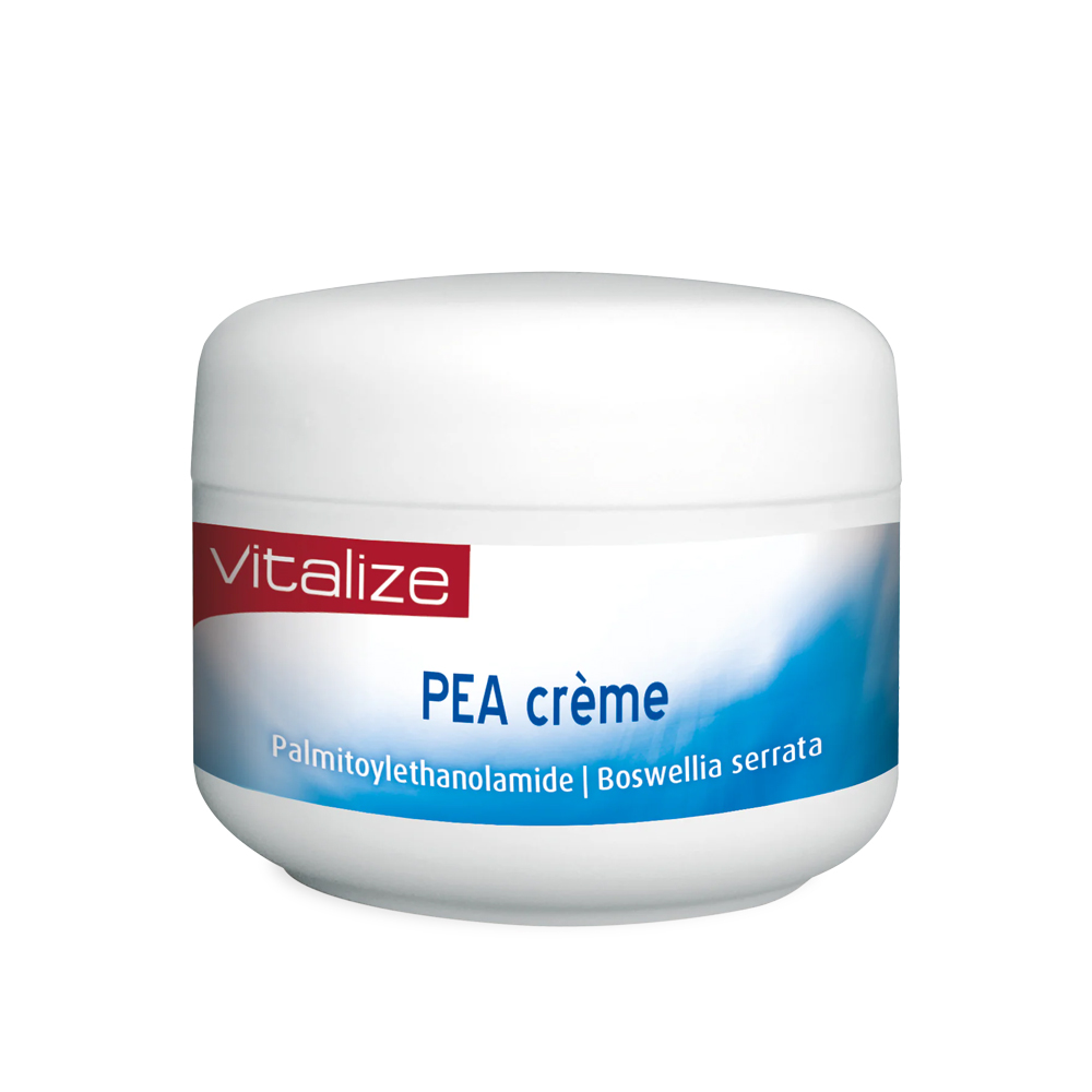 Vitalize PEA Crème – palmitoylethanolamide boswellia serrata verzorgende crème gevoelige huid uitwendig gebruik