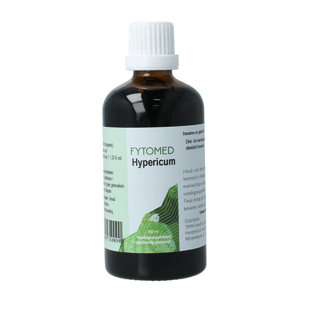 Fytomed Hypericum bio Sint Janskruid tinctuur - biologisch vers bloeiende top 1:1,33 alcohol 66 vol% druppels Handelshuis Bouwman