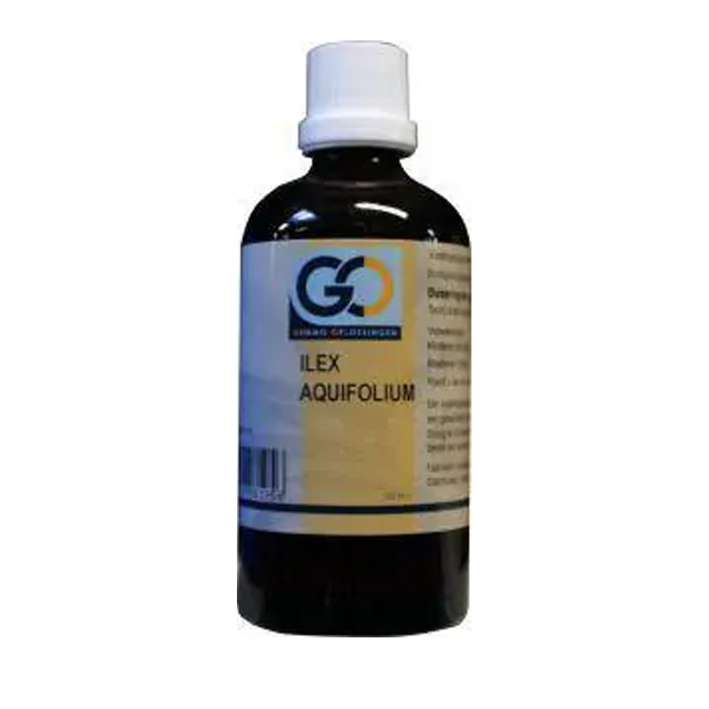 GO Ilex aquafolium bio 100 ml - hulst gemmotherapie biologisch knopextract bio-ethanol 36% druppels volwassenen kinderen