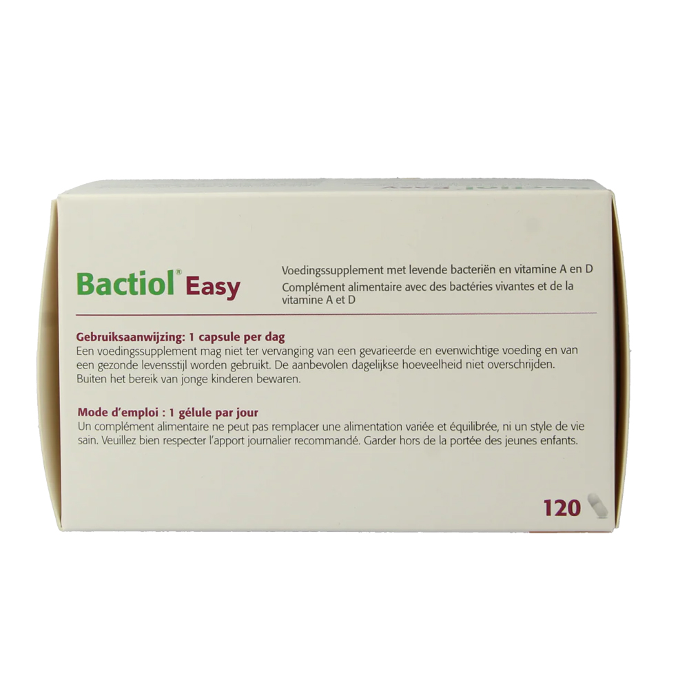 Metagenics Bactiol Easy 90 capsules – Bifidobacterium lactis HN019 5 miljard vitamine A bètacaroteen vitamine D cholecalciferol