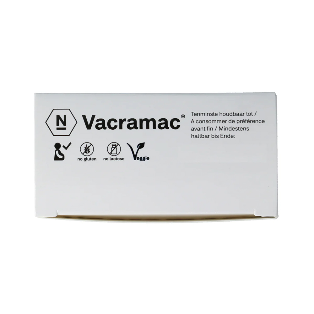 Nutriphyt Vacramac 30 capsules – cranberry 40 mg PAC D-mannose 600 mg matcha groene thee 8 lactobacillus stammen crispatus inuline FOS maagzuurresistent urinewegen