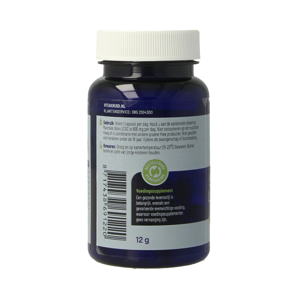 Vitakruid Saffraan 28mg Affron L-Theanine vegan capsule - Affron 3:1 saffraanextract 28mg 3,5% lepticrosalides L-theanine 100mg EGCG 25mg groene thee extract 250mg