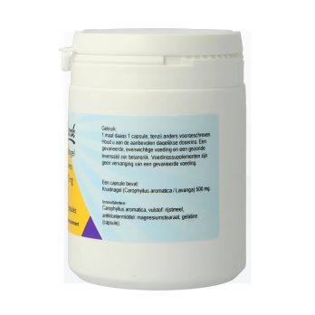 Clark Kruidnagel Clove Lavanga 500mg - Carophylus aromatica rijstmeel magnesiumstearaat gelatine capsule Holisan BV. Gebruiksaanwijzing