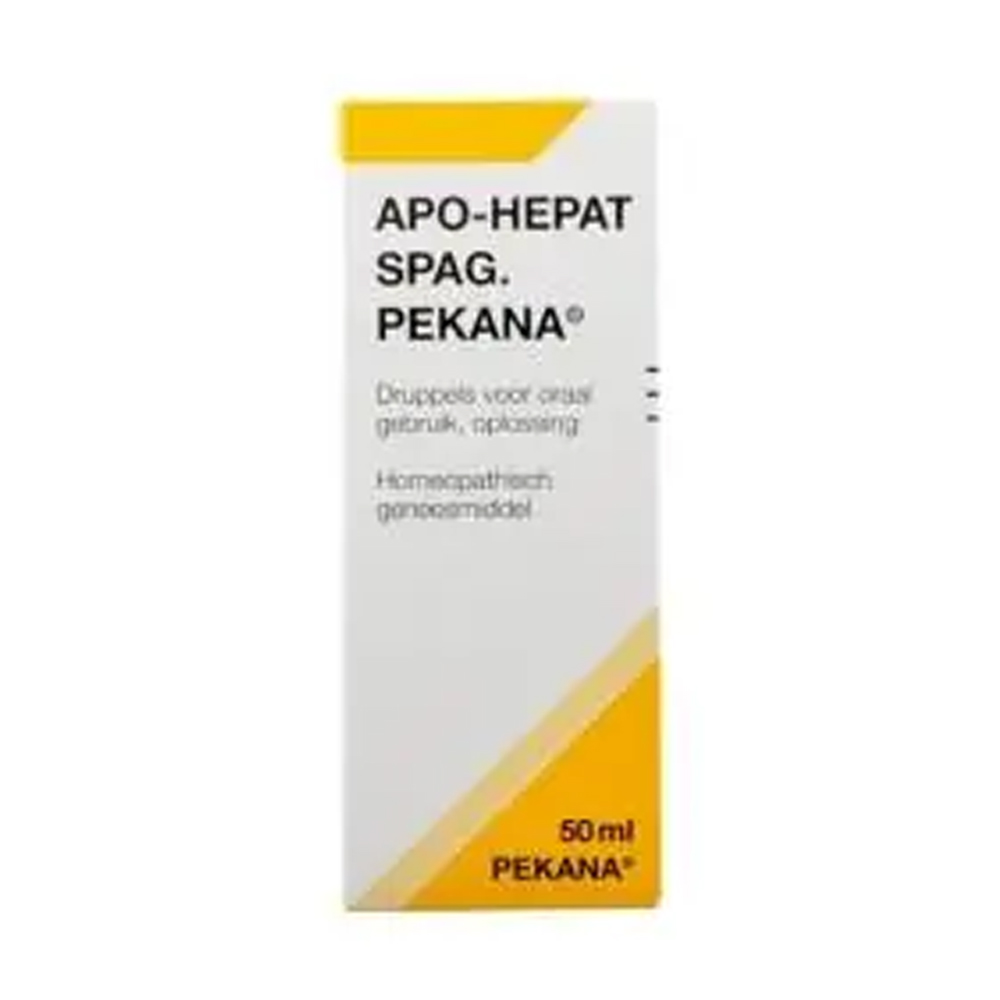 Pekana Apo-Hepat Spag. 50ml homeopathisch geneesmiddel druppels - Boldo D4 Chionanthus D4 Cynara Scolymus D4 Taraxacum D4 Lycopodium D4 Phosphorus D10 21% alcohol EAN 8717185283006
