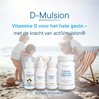 Biotics Research D-Mulsion Kids – vitamine D3 druppels voor kinderen, 5 mcg per druppel, ActiVmulsion®-technologie, 29,6 ml flesje