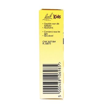 Bach Rescue Remedy Kids Druppels – alcoholvrij voedingssupplement met 5 bachbloesems en paardekastanje bloesem, 10 ml flesje van T.S. Health Products BV, geschikt voor kinderen vanaf 4 jaar