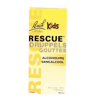 Bach Rescue Remedy Kids Druppels – alcoholvrij voedingssupplement met 5 bachbloesems en paardekastanje bloesem, 10 ml flesje van T.S. Health Products BV, geschikt voor kinderen vanaf 4 jaar