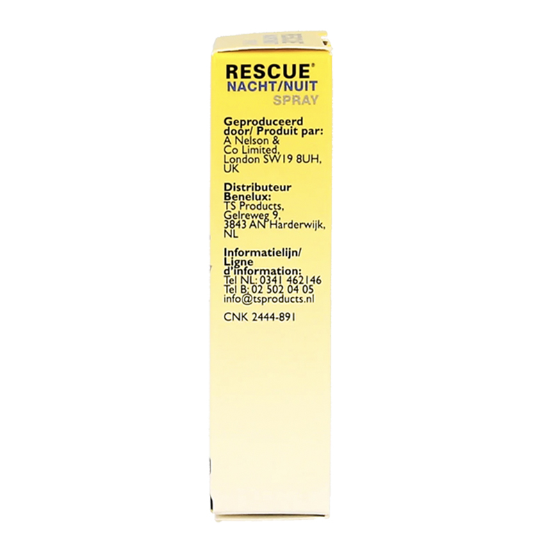 Bach Rescue Remedy Nacht Spray – vloeibaar voedingssupplement met 6 bachbloesems, 7 ml sprayflesje van T.S. Health Products BV