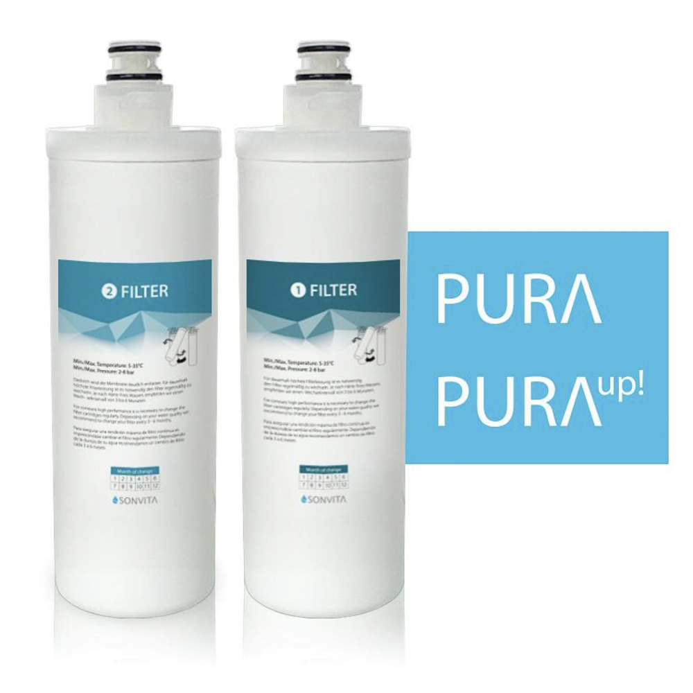 SONVITA PURA filterset met filter 1 en 2 voor PURA en PURA UP omgekeerde-osmose-waterfilter