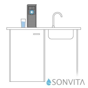 PURA UP waterfilter omgekeerde osmose aanrechtmodel van SONVITA