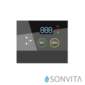 PURA® omgekeerde-osmose-waterfilter voor onder het aanrecht. 3 filterstappen met SONVITA-membraan, LED-filterindicator.