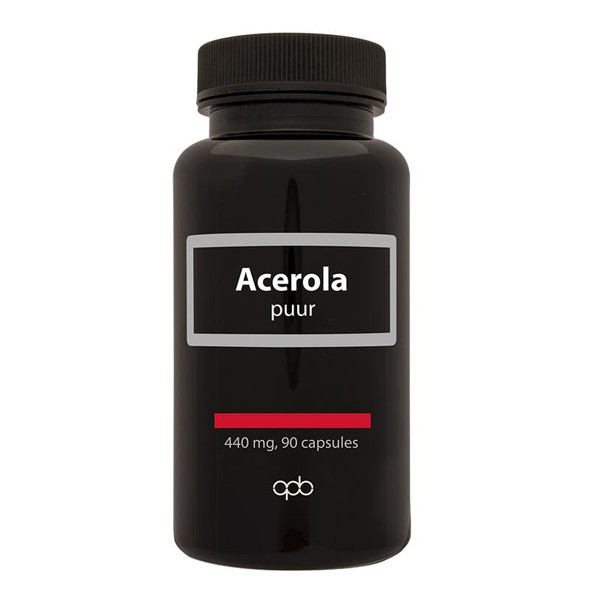 APB Holland Acerola Natuurlijke Vitamine C Puur 450 mg 90 capsules – 112,5 mg natuurlijke vitamine C per capsule, koosjer en halal