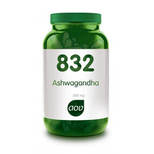 AOV 832 Ashwagandha 300 mg vegacaps – 600 mg Withania somnifera extract 7% withanolides per dag adaptogeen wortelextract