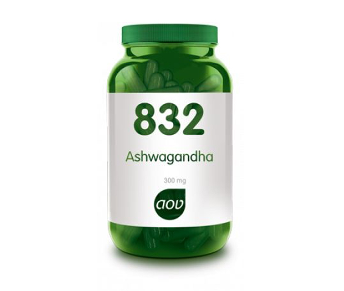 AOV 832 Ashwagandha 300 mg vegacaps – 600 mg Withania somnifera extract 7% withanolides per dag adaptogeen wortelextract