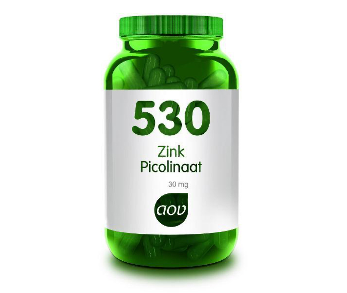AOV 530 Zink picolinaat vegacaps – 30 mg zink per capsule 300% RI picolinaatvorm hoge biobeschikbaarheid