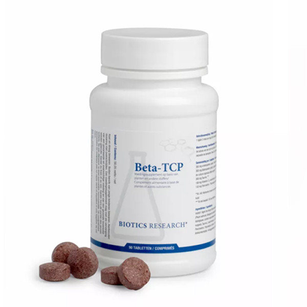 iotics Beta TCP tabletten – taurine, vitamine C, organisch bietenconcentraat en pancreaslipase van varken via actiVbase van Biotics Research