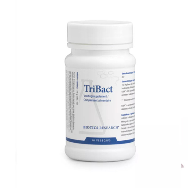 TriBact van Biotics Research, prosymbiotische bacteriestammen, 30 vegecaps