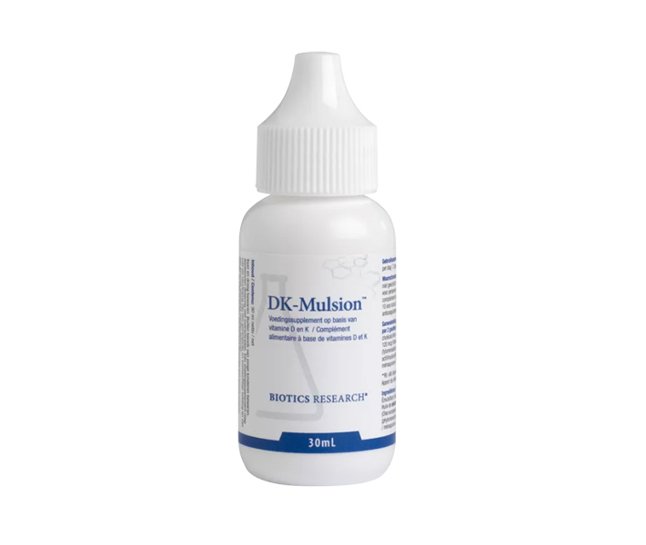 Biotics DK-Mulsion 29,6 ml – vloeibare micro-emulsie van vitamine D3, K1 en K2 via actiVmulsion technologie, 1 druppel 1000 IE