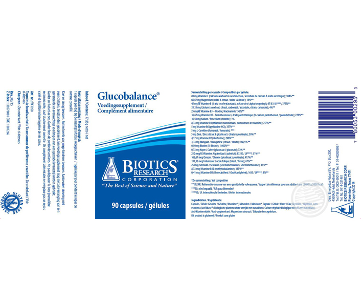 Biotics Glucobalance - 90 caps