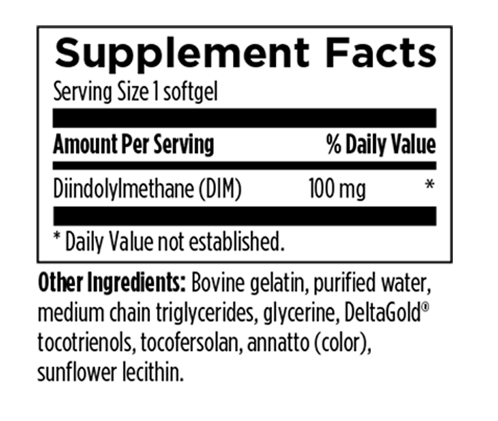 DIM-Evail™ 100 mg diindolylmethaan