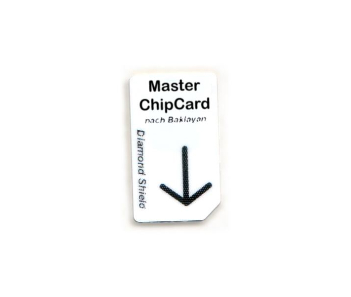 Chipkaart Rife Master Hernia voor Diamond Shield Zapper. Een speciaal geprogrammeerde chipkaart met 13 geprogrammeerde frequenties.