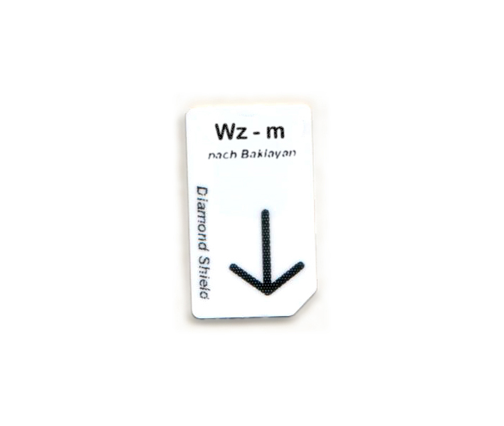 Chipkaart Baklayan Wz Wratten voor Diamond Shield Zapper – 67 minuten Rife en Clark frequenties 10 programma's W1-10, aarding na gebruik