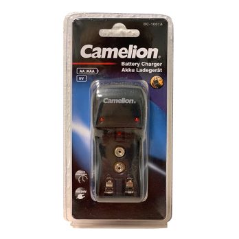 Camelion BC-1001A enkele batterijoplader - oplaadbare batterijen AA AAA 9V inklapbare stekker Diamond Shield Zapper