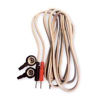 Dubbele grijze kabel Diamond Shield Zapper - haakse 3,5mm mini jack gevlochten kabel twee drukknop adapters 10mm polsbandmanchetten elektroden