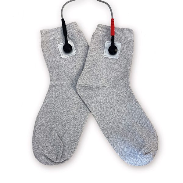 Zilvervezel Sokken 100% pure zilverlaag - Diamond Shield Zapper microstroom geleidend 70% nylon 25% zilvervezel 5% elastisch