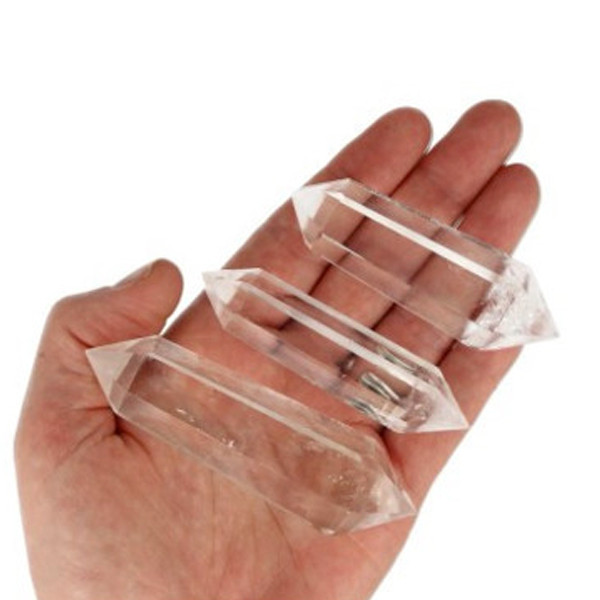 Gepolijste Bergkristal dubbeleinder 60-80 g