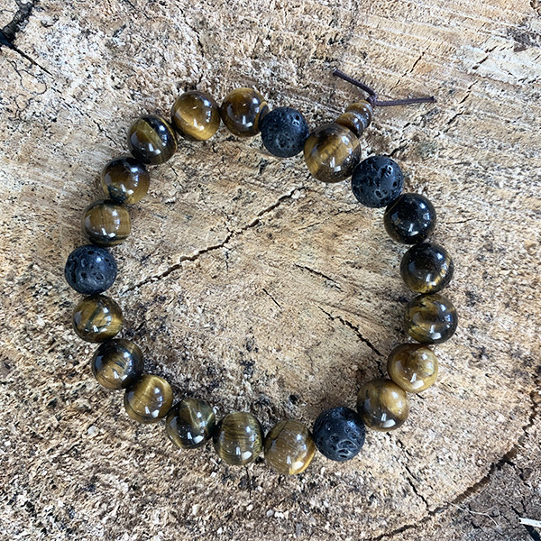 Tijgeroog Powerbead Armband large