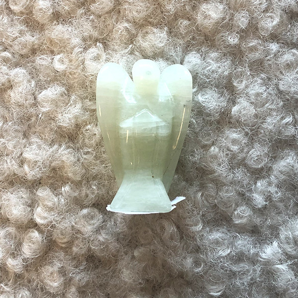 Jade edelsteen staande engel 35mm