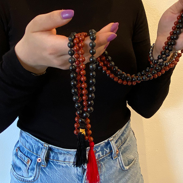Jaspis rood mala ketting 