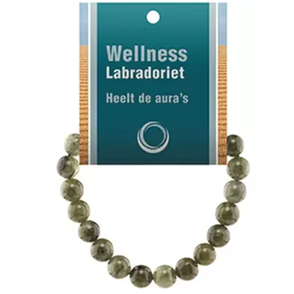 Labradoriet powerbead armband 8mm