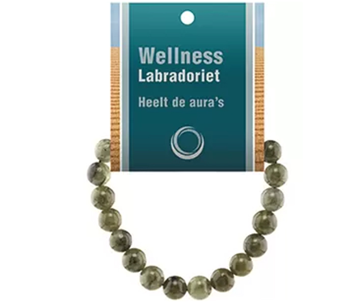 Labradoriet powerbead armband 8mm